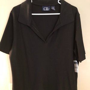 CB Plus women's black polo Size 1X